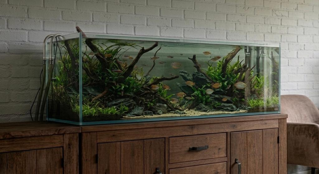 Groot en goed onderhouden aquarium +- 320L, Dieren en Toebehoren, Ophalen of Verzenden, Zo goed als nieuw