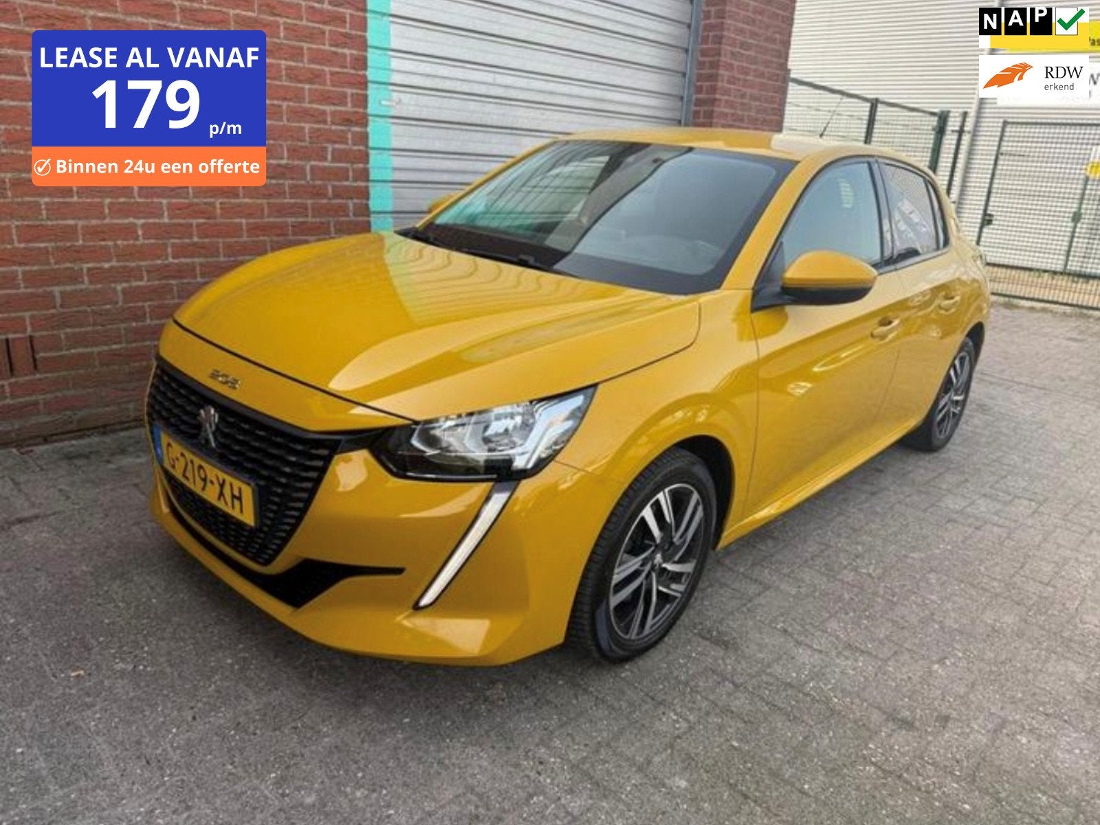 Peugeot 208 1.5 BlueHDi Blue Lease Allure NAV.+ Clima Bj:202, Auto's, Voorwielaandrijving, Gebruikt, Euro 6, Parkeersensor