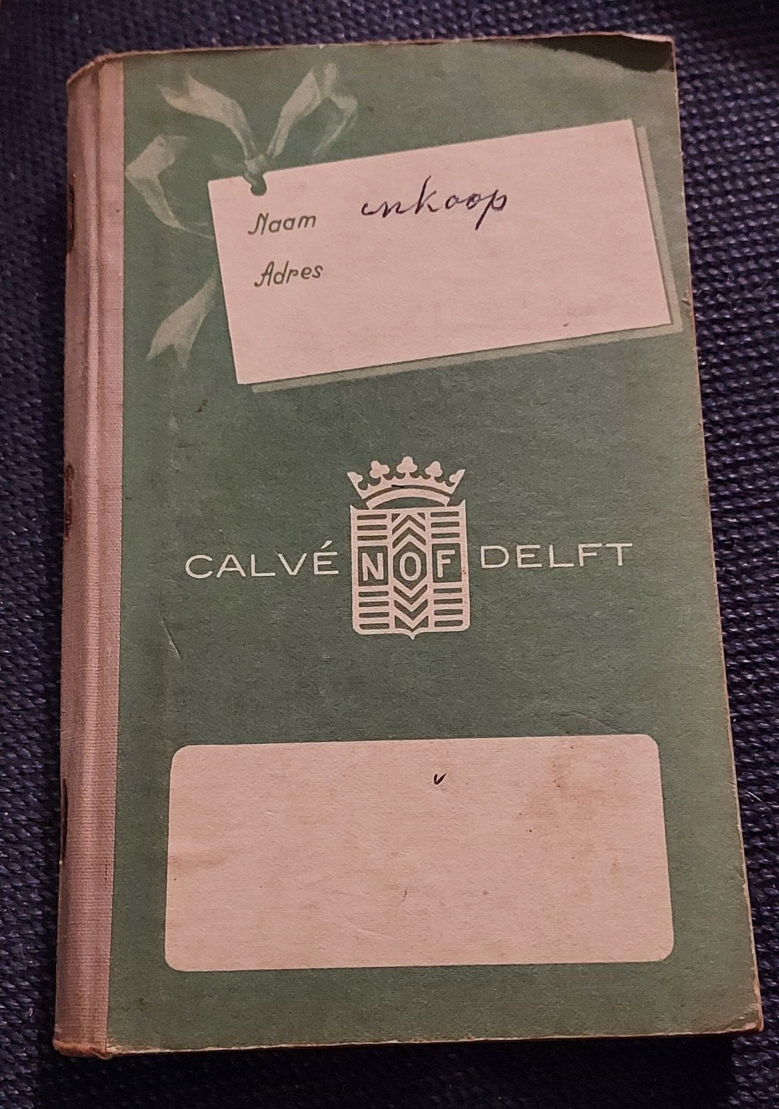 Uniek Vintage Kruideniers Inkoopboekje Calvé-Delft 1953, Verzamelen, Ophalen of Verzenden, Gebruikt