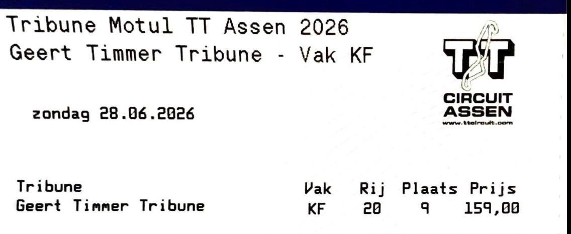 TT Assen 2026, Tickets en Kaartjes, Twee personen, Juni