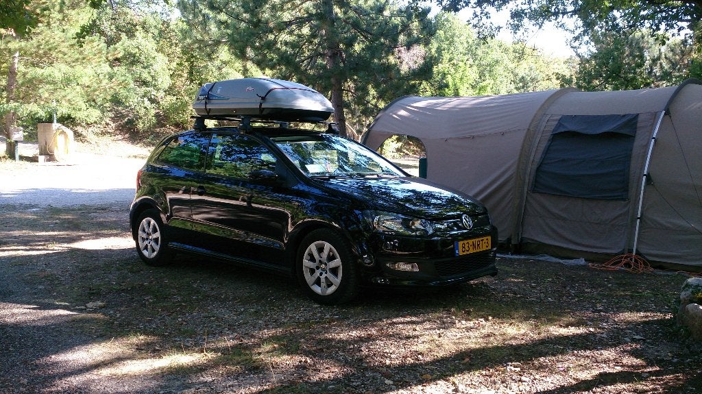 Dakkoffer met dakdragers, Ophalen, Gebruikt
