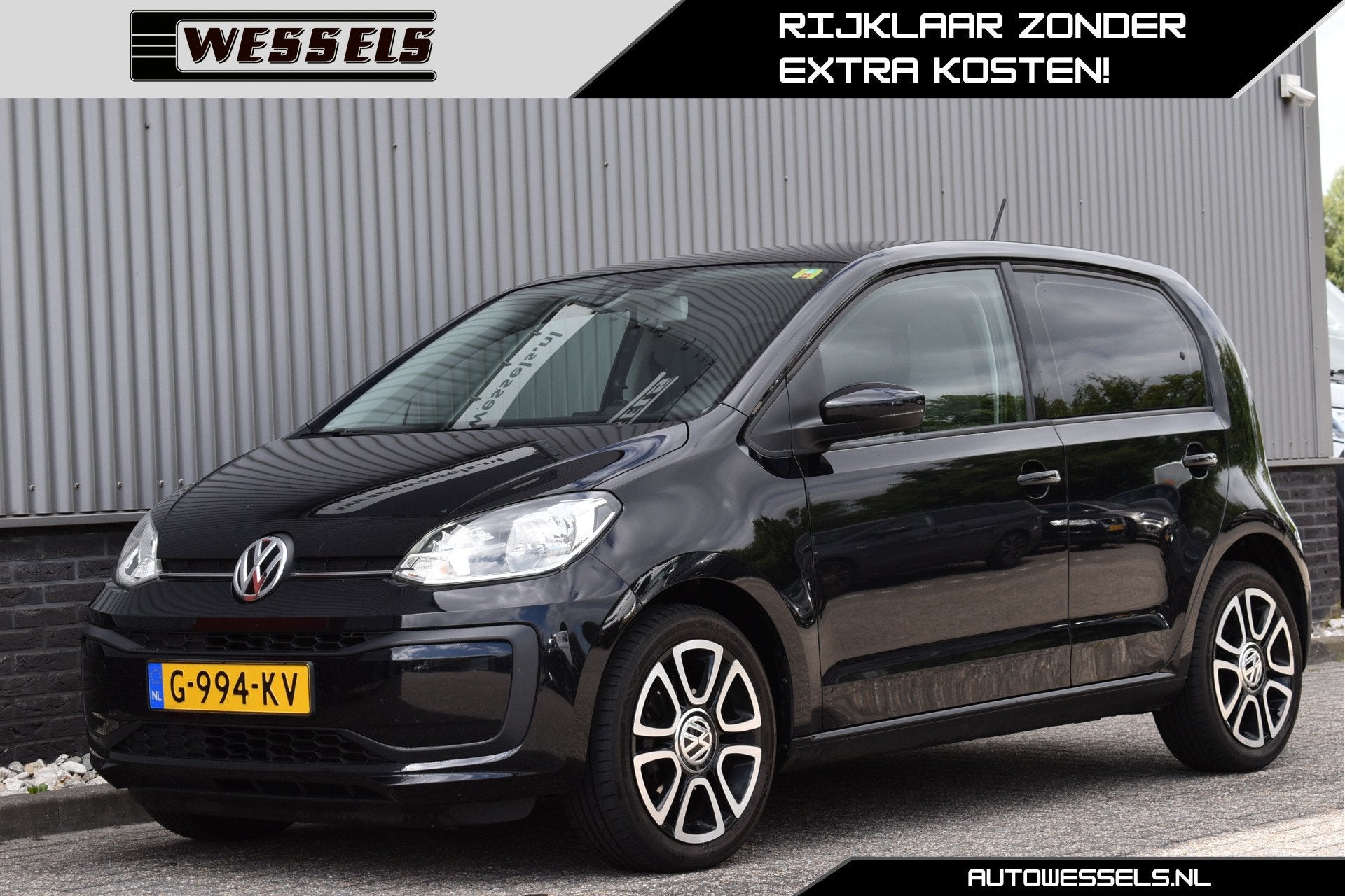 Volkswagen up! 1.0 BMT move up! 5-drs 16 inch, Bluetooth,, Auto's, Volkswagen, Voorwielaandrijving, Gebruikt, Zwart, Origineel Nederlands