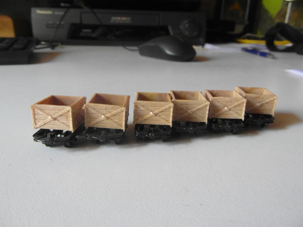 Egger Bahn H0e 6 stuks kolen karretjes NIEUW, Overige merken, Gelijkstroom, Ophalen of Verzenden, Nieuw