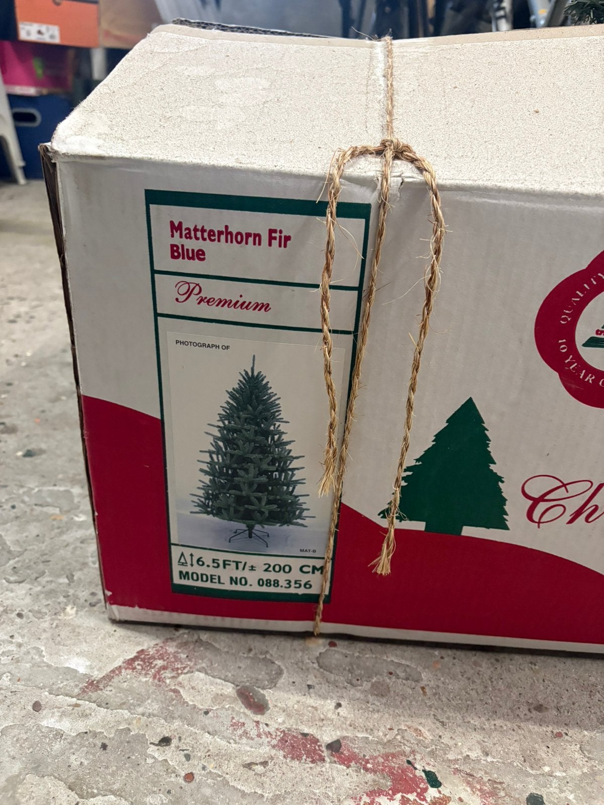 Premium Matterhorn Fir Kunstkerstboom, Ophalen, Gebruikt