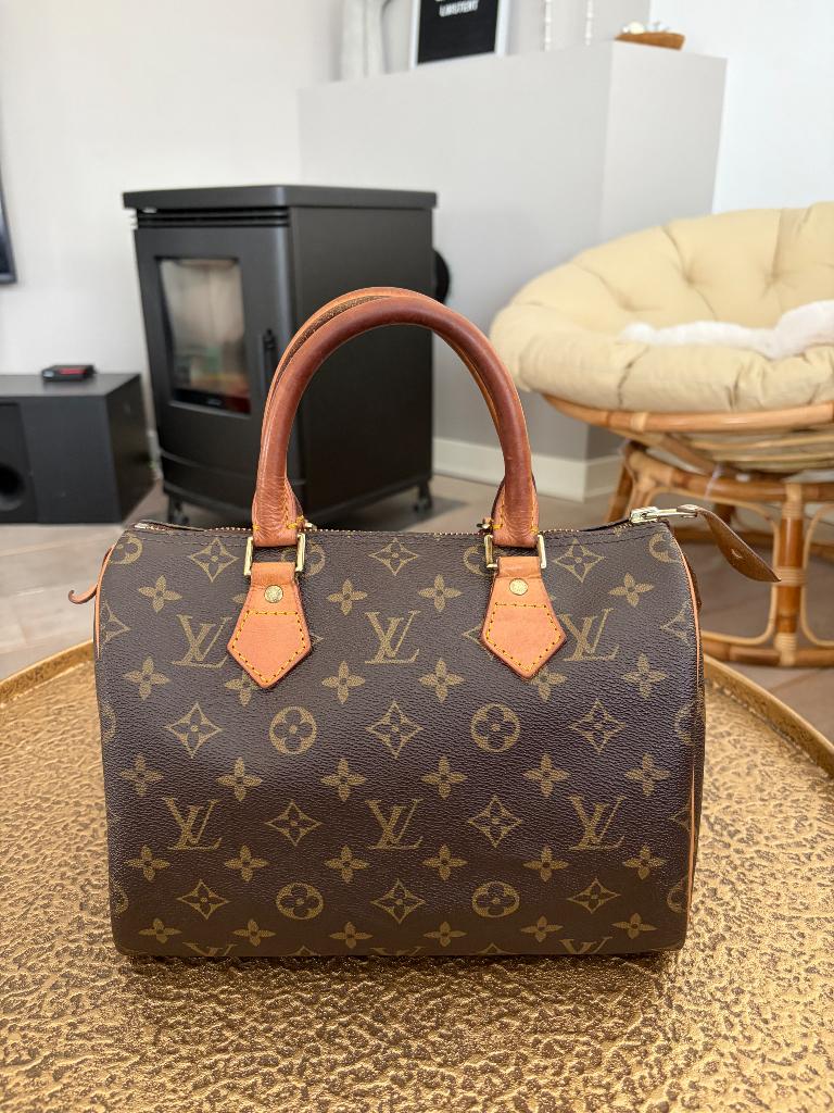 Speedy 25, Sieraden, Tassen en Uiterlijk, Tassen | Damestassen, Verzenden, Zo goed als nieuw, Bruin, Handtas