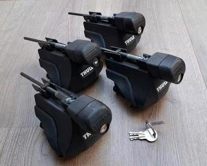 Thule 755 dakdrager voeten met slot en sleutels, Ophalen of Verzenden, Gebruikt