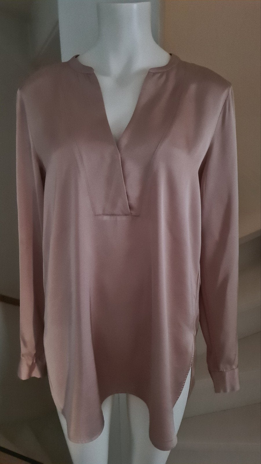 glanzende blouse Marc Aurel 36 S lever roze bruin, Ophalen of Verzenden, Zo goed als nieuw, Maat 36 (S), Marc Aurel