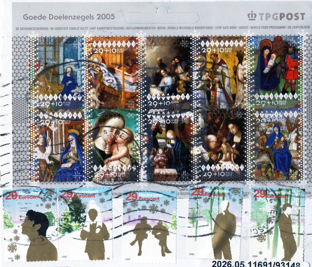 Goede doelen zegels 2005, Verzenden, Na 1940, Gestempeld