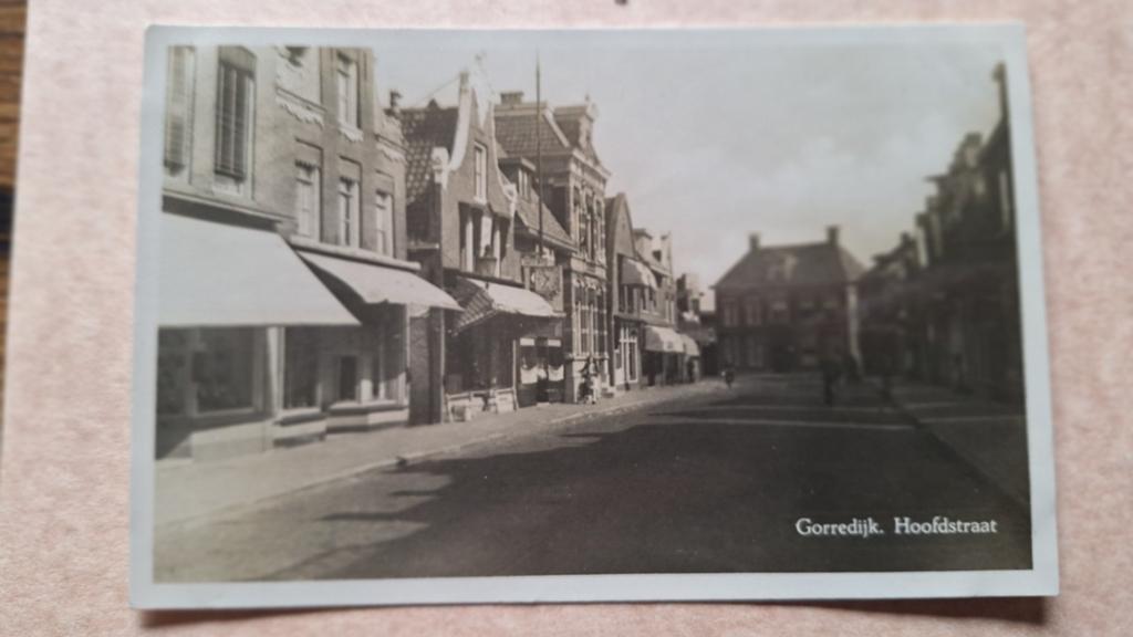 Fotokaart Gorredijk, Hoofdstraat, 1949, Verzamelen, Ansichtkaarten | Nederland, Ophalen of Verzenden