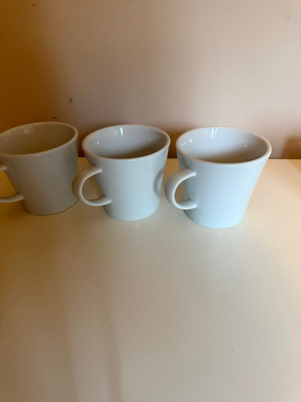 Set van 3 witte IKEA mokken - Zo goed als nieuw, Keramiek, IKEA, Zo goed als nieuw, Modern