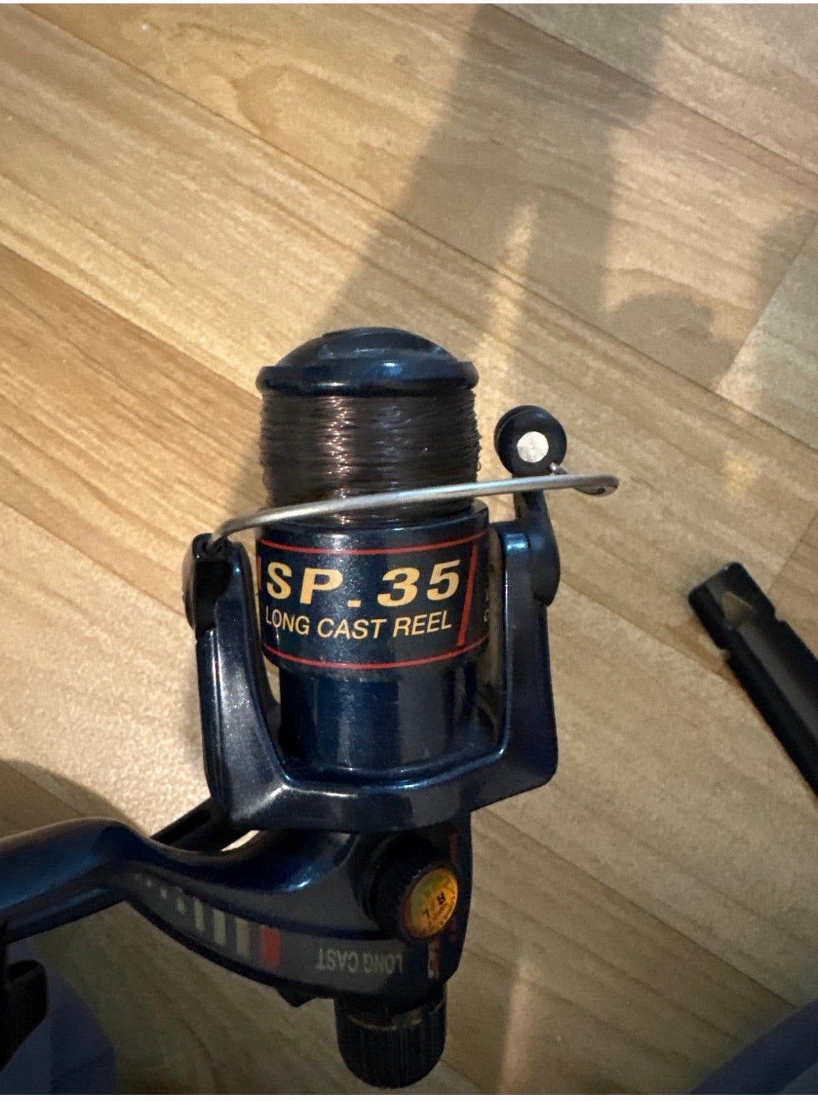 Werphengel met molen - SP-35 Long Cast Reel, Ophalen of Verzenden, Gebruikt, Werphengel