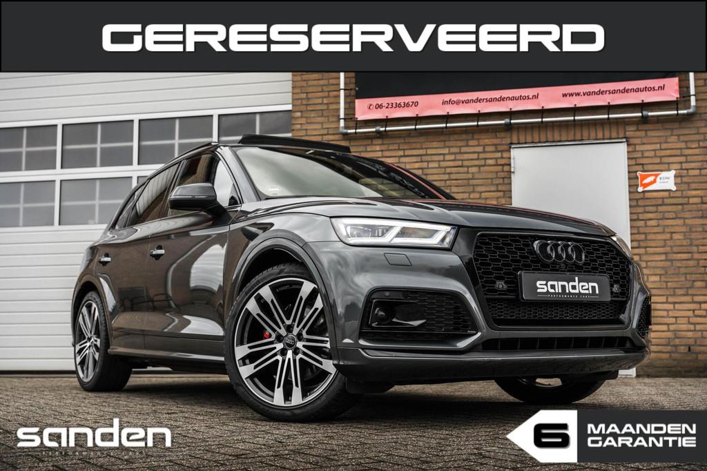 Audi SQ5 3.0 TFSI Quattro|37dkm|Pano|Stoelvent.|B&O|Luchtv., Automaat, Zwart, 2995 cc, Leder