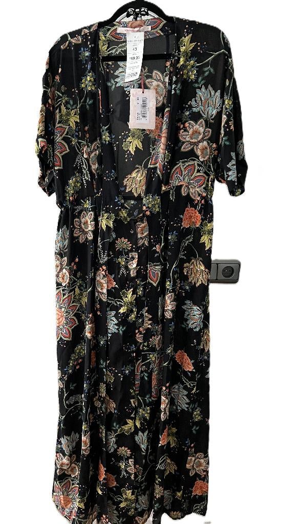 Nieuw La Fee Maraboutee maxi jurk NL 40 zwart flowerprint, Kleding | Dames, Jurken, Maat 38/40 (M), La Fee Maraboutee, Verzenden