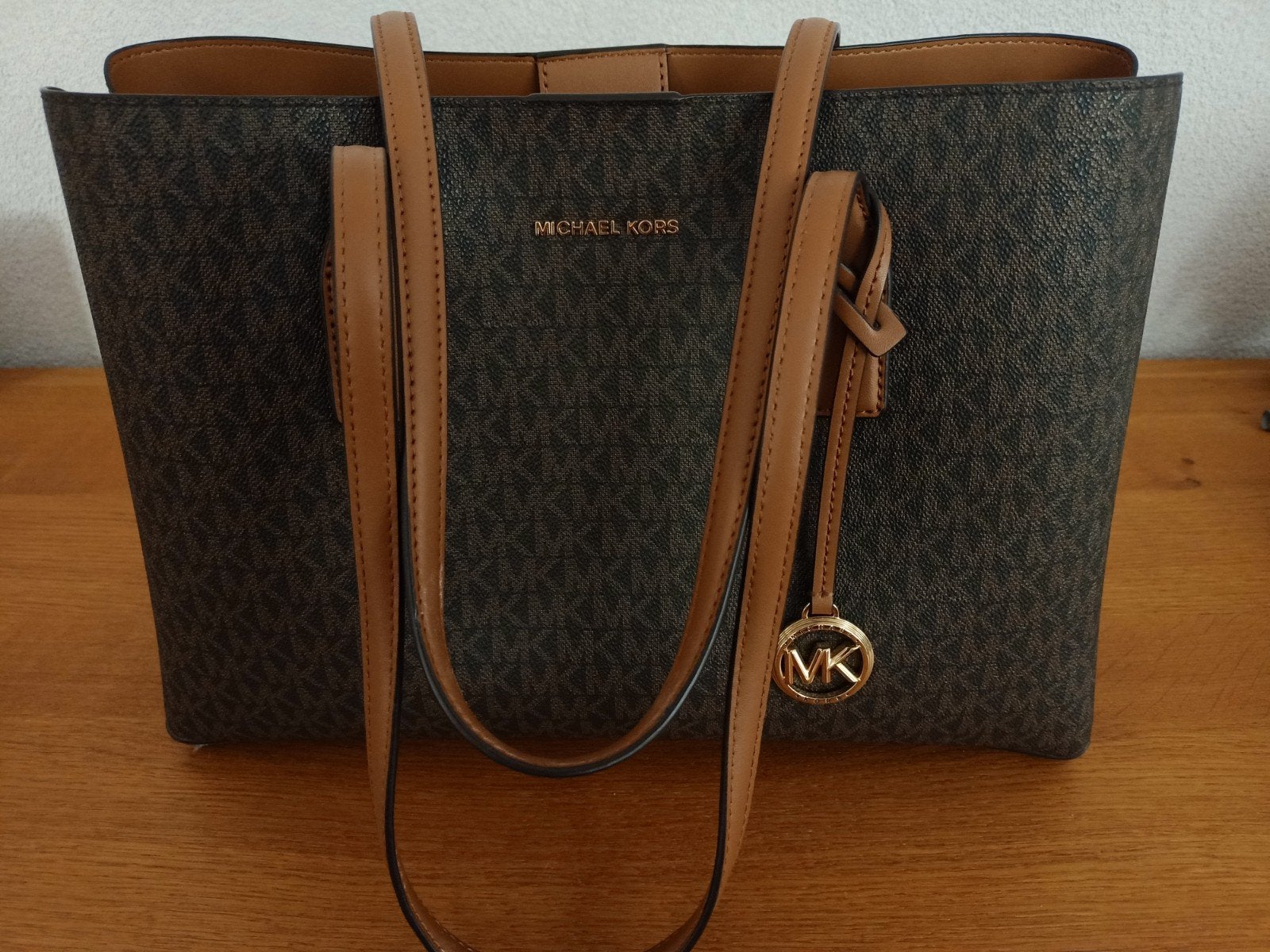 Michael Kors tas, Ophalen of Verzenden, Zo goed als nieuw, Bruin, Handtas