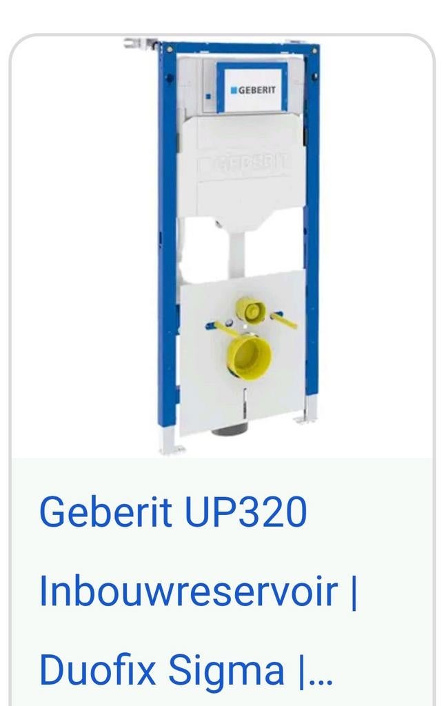 Geberit up320 nieuw in doos, Ophalen of Verzenden, Nieuw, Toilet