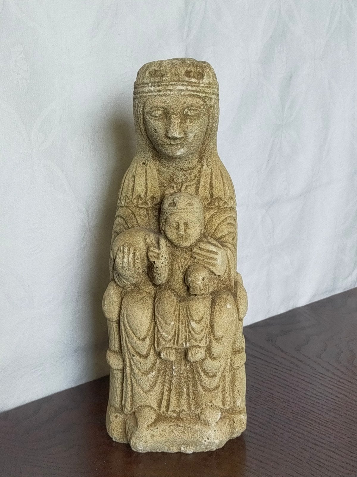 Stenen beeld Maria met kind /madonna, Ophalen of Verzenden, Religie