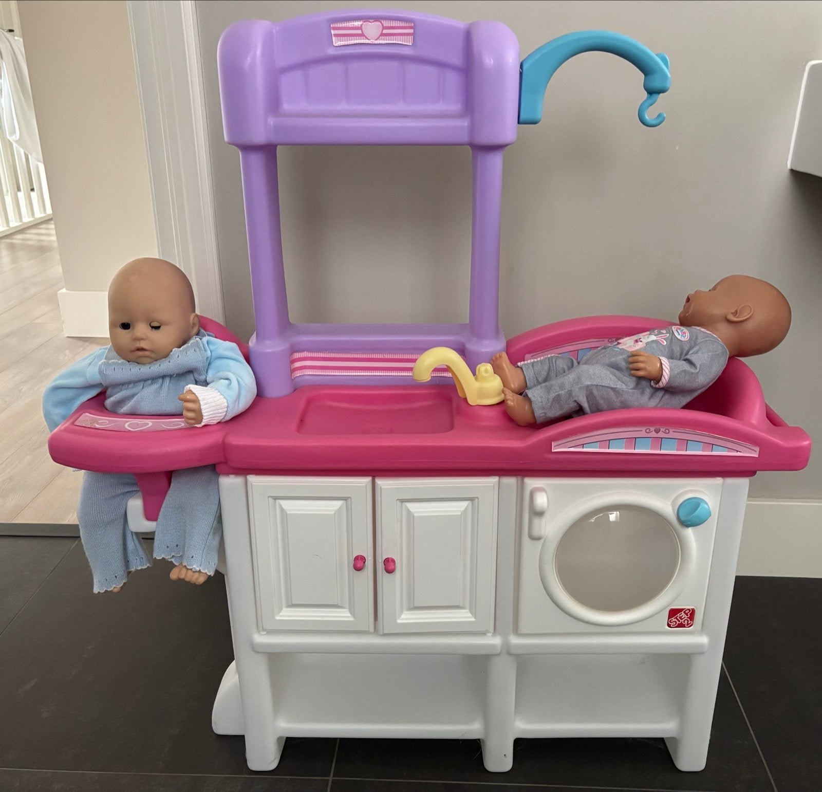 Baby Born Verzorgingsstation met 2 poppen, Ophalen, Gebruikt, Babypop