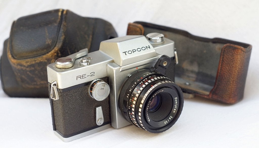 Tokyo Kogaku Topcon RE-2 body (Exa mount) met tas, Audio, Tv en Foto, Ophalen of Verzenden, Spiegelreflex, Overige Merken