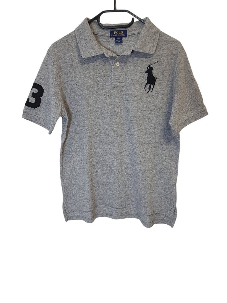 Mooie grijze RALPH LAUREN polo mt 14-16/ L/164-176., Verzenden, Zo goed als nieuw, Shirt of Longsleeve, Polo Ralph Lauren