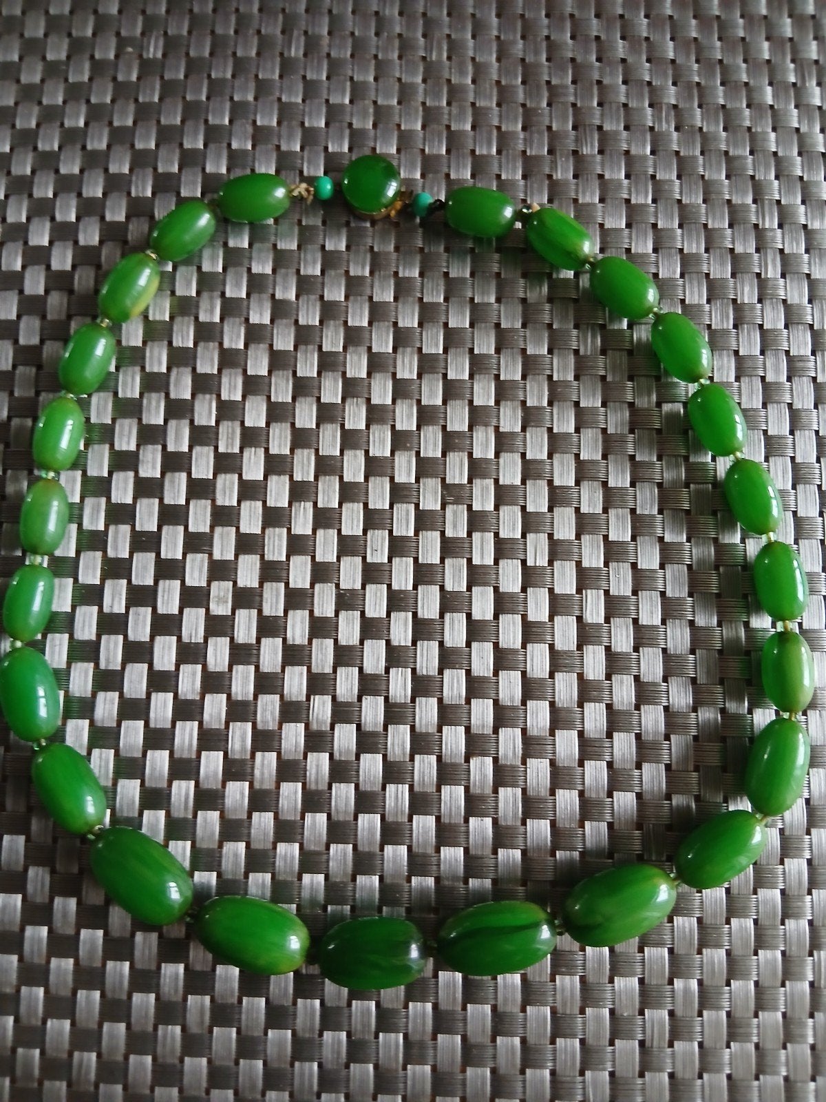 bakaliet ketting frankrijk appelgroen, Sieraden, Tassen en Uiterlijk, Ophalen of Verzenden