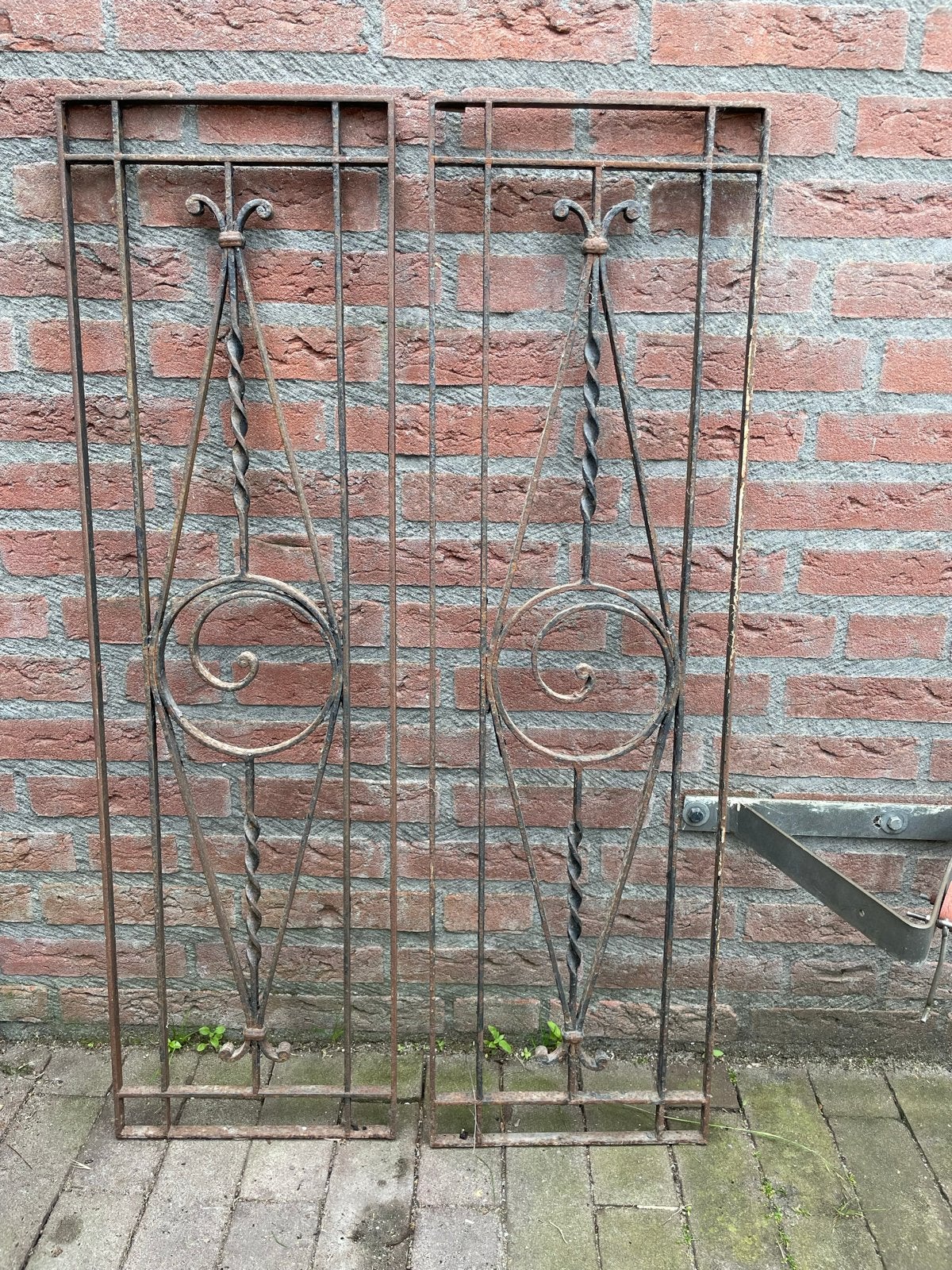Decoratieve ijzeren hekjes voor huis of tuin (96x27,5 cm), Ophalen