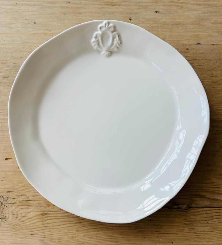 6 witte BELLINI Più keramieken borden Nieuw, Nieuw, Ophalen of Verzenden, Bord(en), Overige stijlen