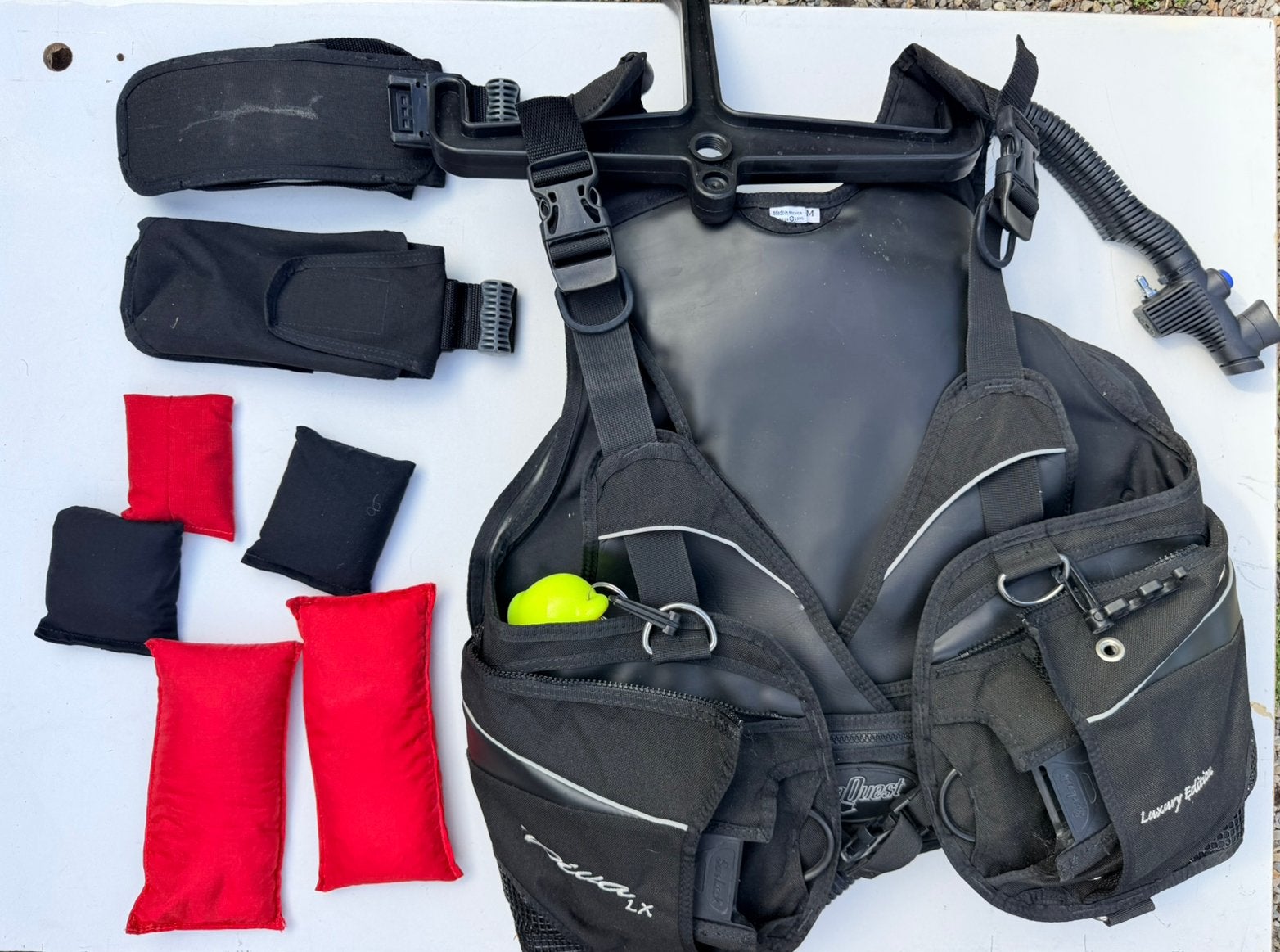 Duikuitrusting dames trimvest aqualung diva lx, trap mares, Watersport en Boten, Ophalen, Gebruikt, Duikpak