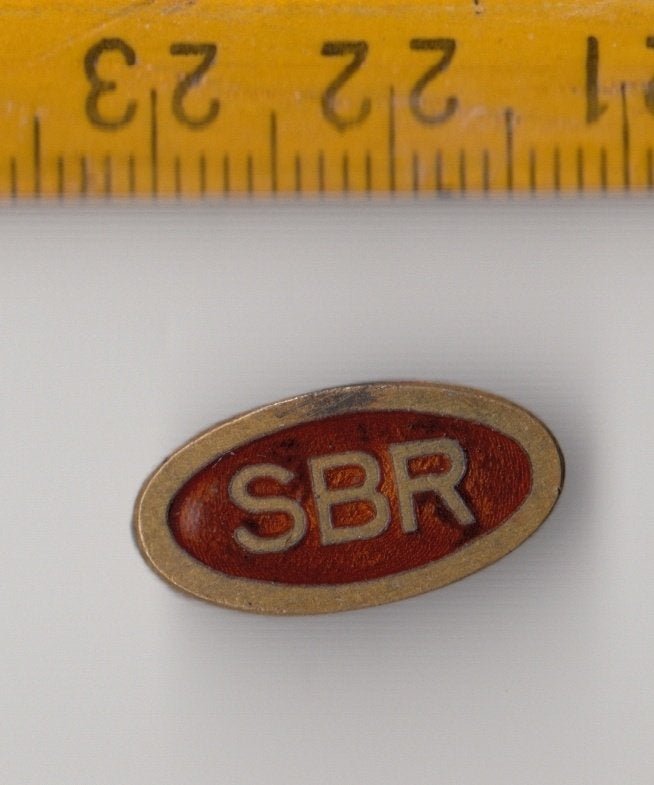 SBR logo Radio embleem schildje Emaille A, Ophalen of Verzenden