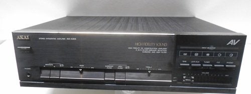 Akai versterker AM A305 2x50Watt zwart als nieuw!, Overige merken, Ophalen of Verzenden, Zo goed als nieuw, Minder dan 60 watt