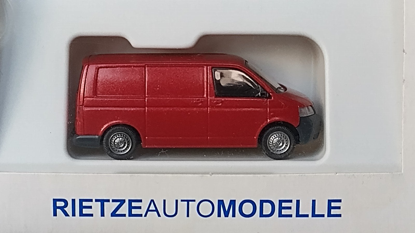 Volkswagen VW Transporter T5 rood 1:87 Rietze Pol, Auto, Verzenden, ., Rietze