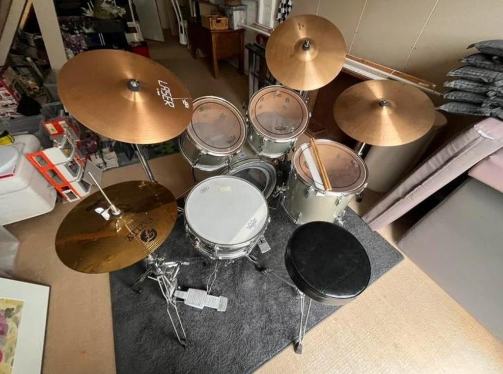 Vintage Premier Drumstel uit de jaren '80, Ophalen, Gebruikt, Premier