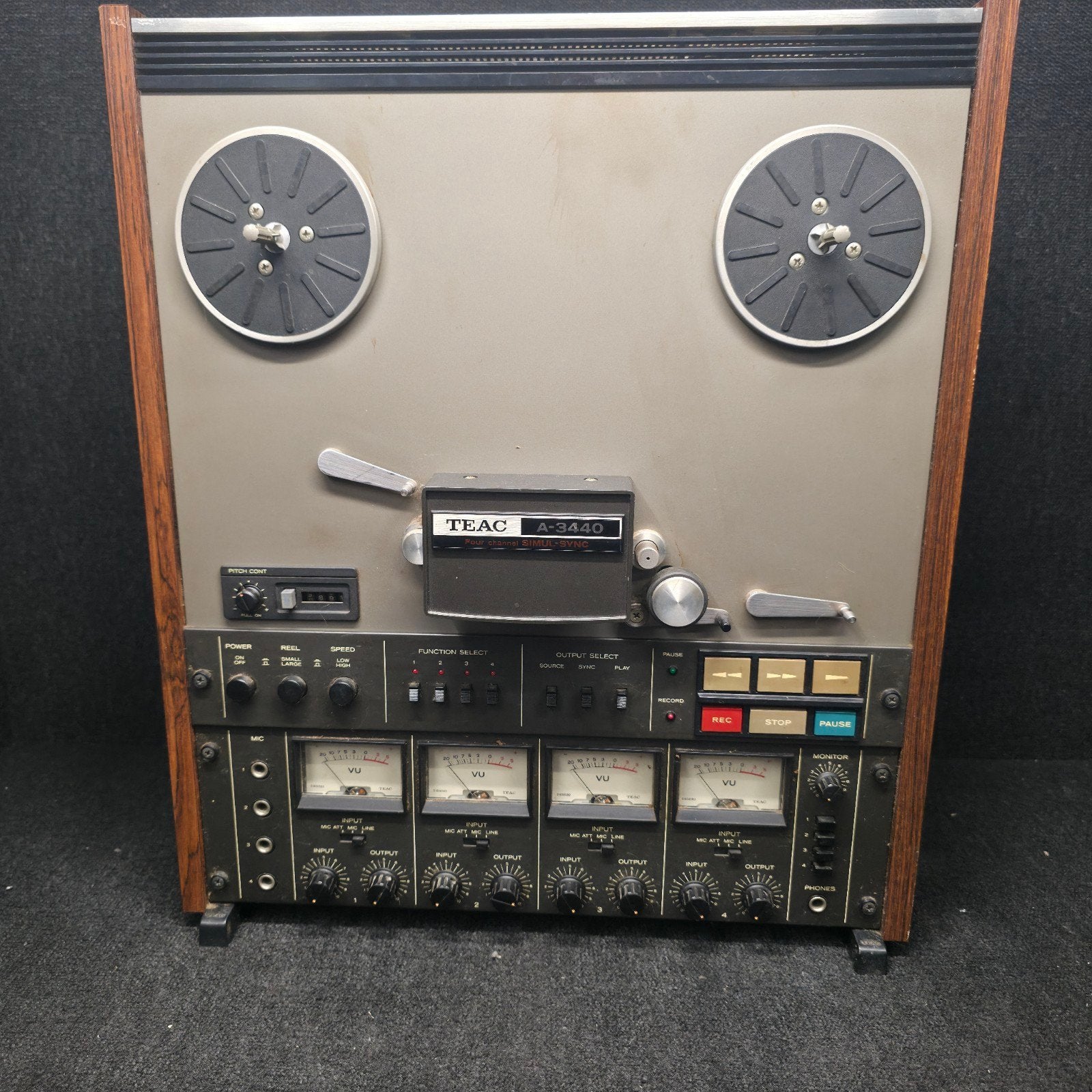 TEAC A-3440 4 sporen bandrecorder vintage !!, Audio, Tv en Foto, Bandrecorders, Ophalen of Verzenden, Bandrecorder