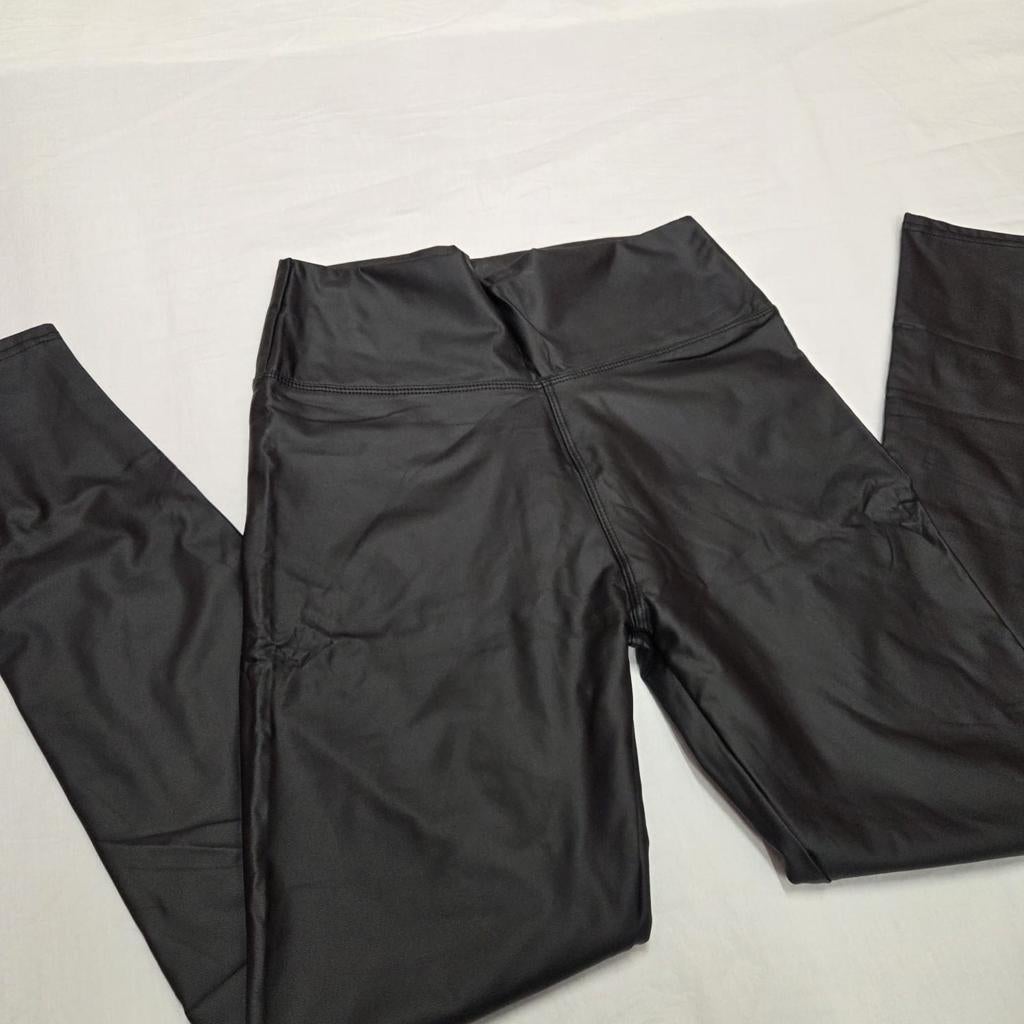 Zwarte PU Leren Legging - Maat S/M, Kleding | Dames, Zwart, Ophalen of Verzenden, Zo goed als nieuw, Maat 36 (S)