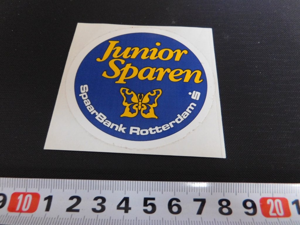 sticker Spaarbank Rotterdam Junior Sparen, Ophalen, Zo goed als nieuw