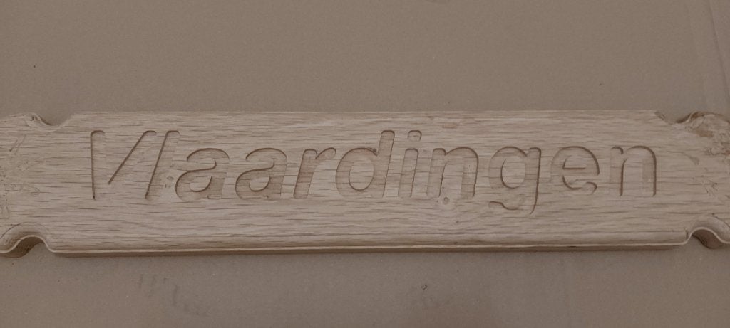 Houten plaatsnaambord voor boot, Watersport en Boten, Ophalen of Verzenden, Nieuw, Overige typen