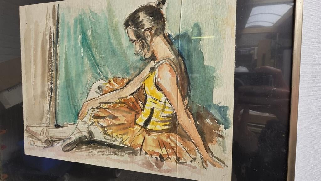 Harry Corvers (1913–1982) – Originele Danseres / Ballerina, Ophalen of Verzenden