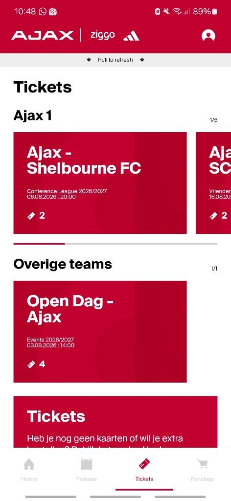 Ajax - Shelbourne 2x, Losse kaart, Twee personen, Augustus, Europa of Champions League