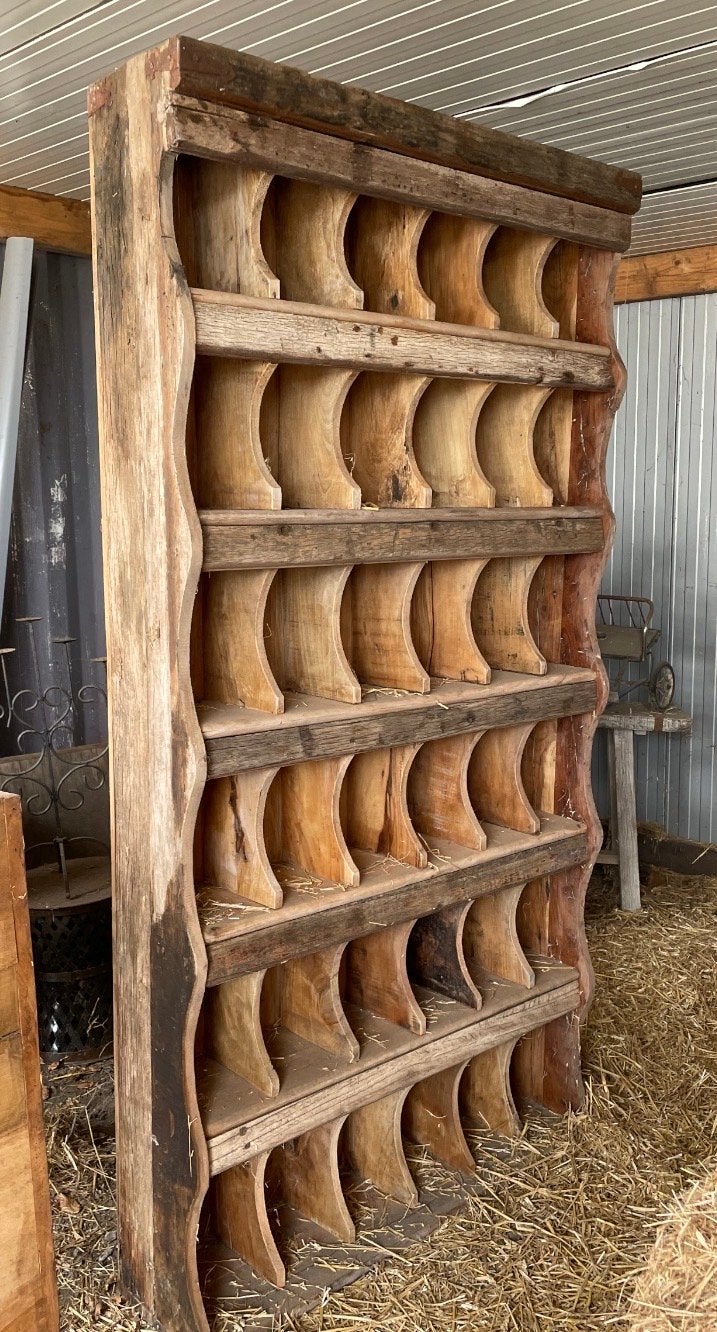 Unieke Oude Houten Vakkenkast - 230 cm Hoog, Antiek en Kunst, Antiek | Meubels | Kasten, Ophalen