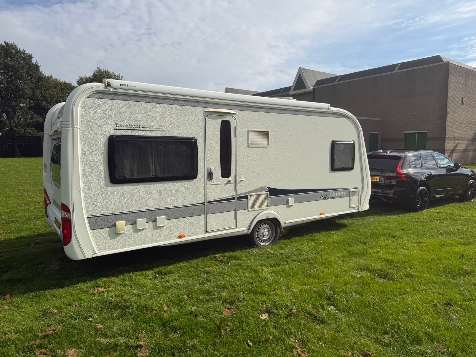 Hobby 540 UFE - 2013 - AIRCO - MOVER - CASETTELUIFEL, Rondzit, Bedrijf, Frans bed, 5 tot 6 meter