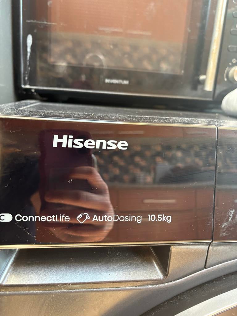 Hisense Wasmachine 10.5kg, 10 kg of meer, Ophalen, Gebruikt, Voorlader