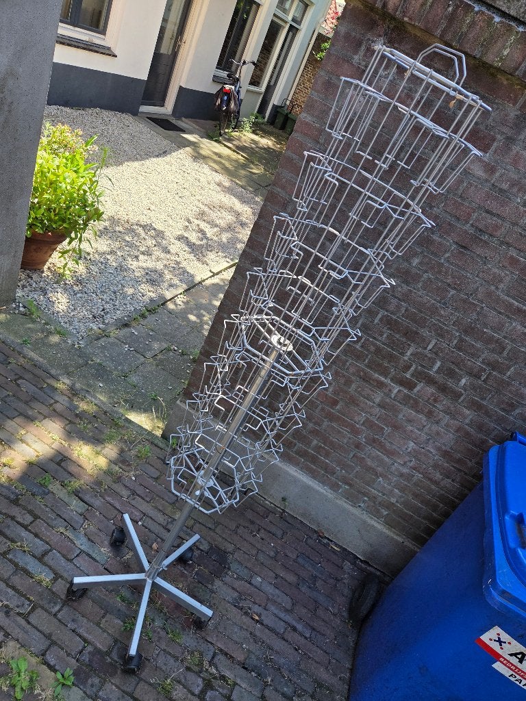 Kaartenmolen kaartenrek kaartmolen kaartrek ansichtkaarten, Ophalen, Gebruikt