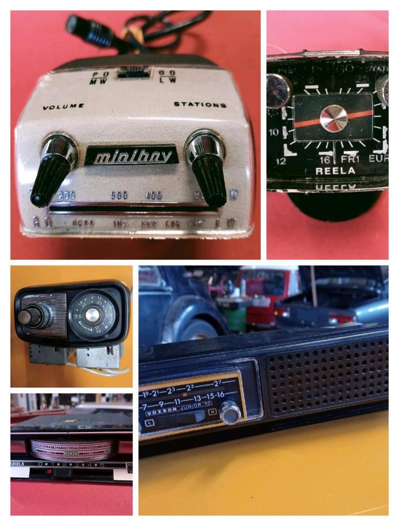 Mini oldtimer autoradio's diversen, Auto diversen, Autoradio's, Gebruikt, Ophalen of Verzenden
