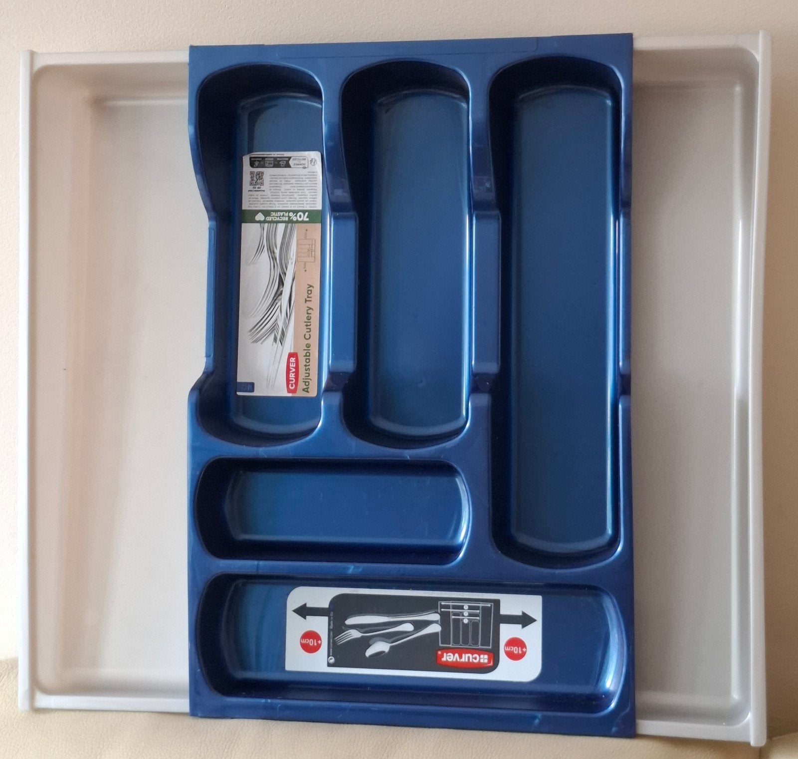 Uitschuifbare bestek lade van Curver Nieuw!, Huis en Inrichting, Ophalen of Verzenden, Nieuw