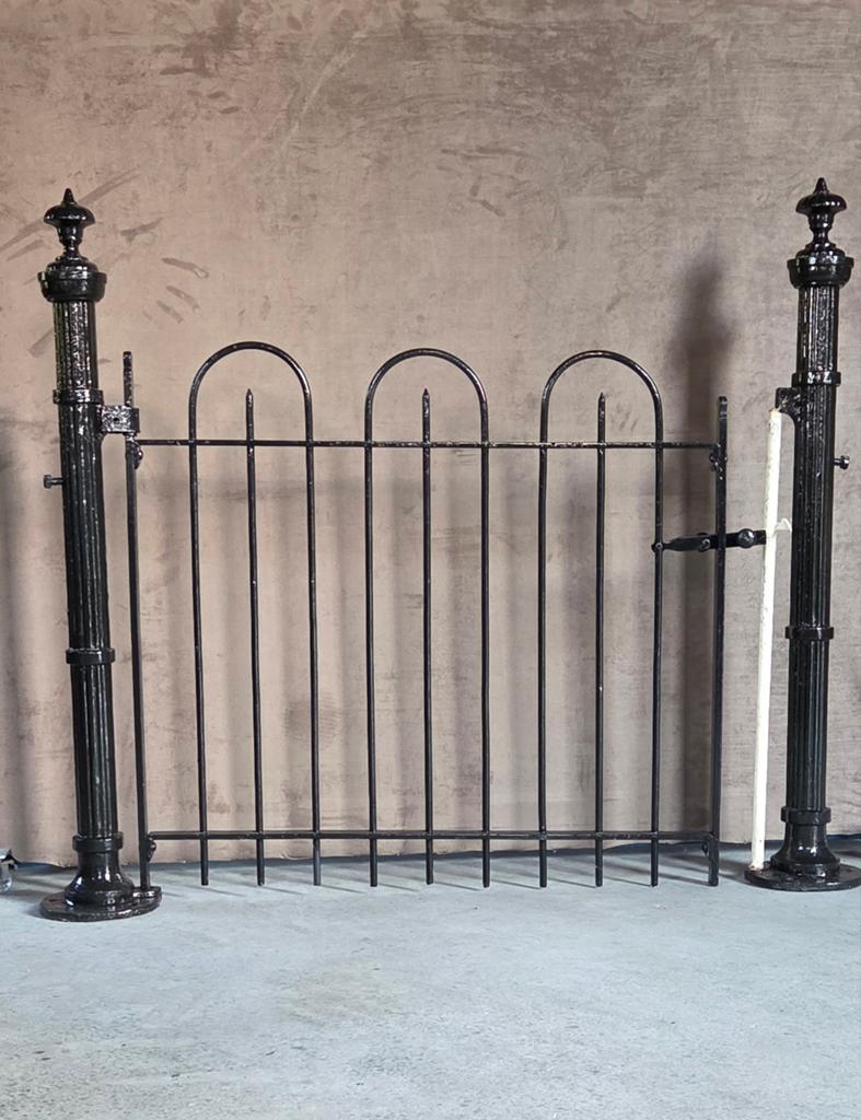 Zwaar gietijzer gietijzer tuinhek hekje !, Tuin en Terras, Ophalen, Gebruikt, IJzer, Tuinhek