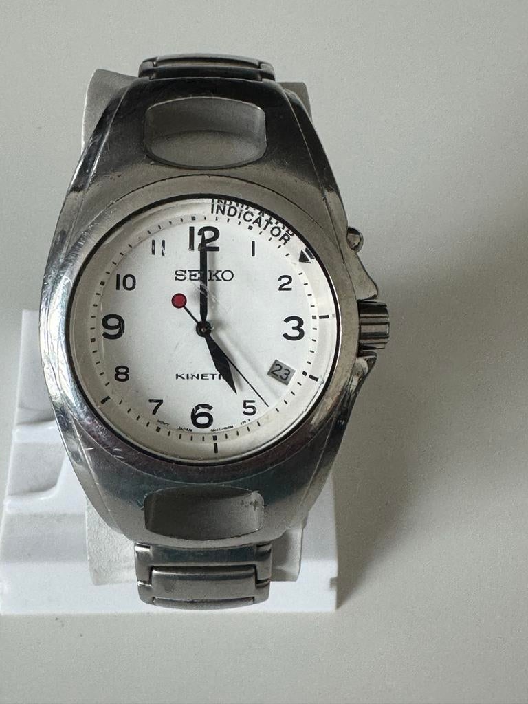 Seiko Kinetic Indicator Polshorloge - Gebruikt, Ophalen of Verzenden, Gebruikt
