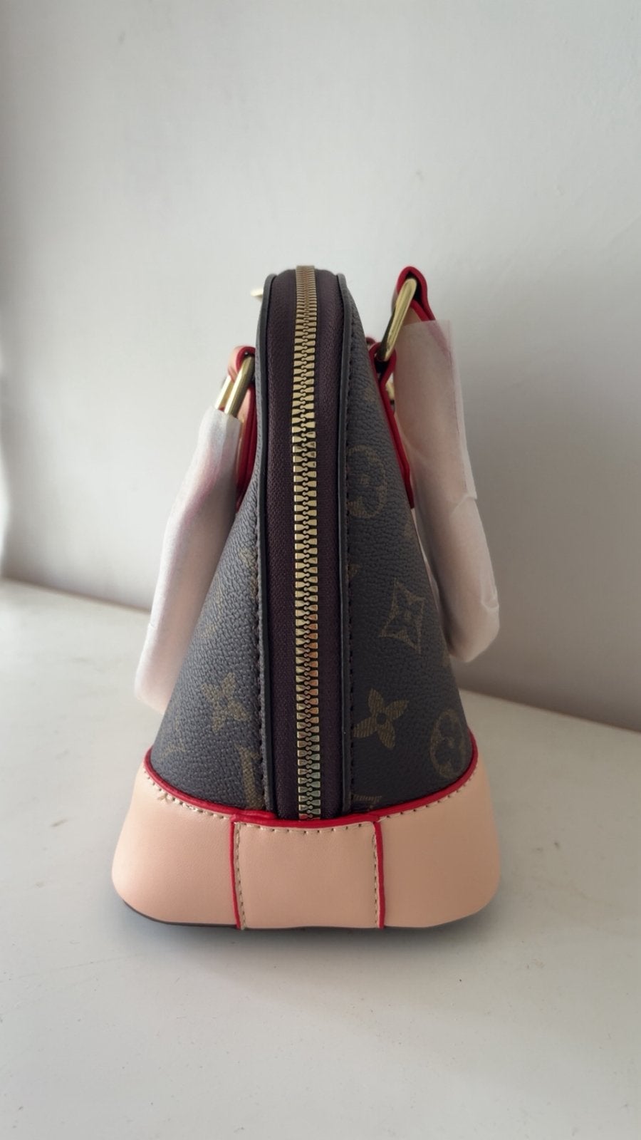 Foto 4 van Gloednieuwe Leren Dames Handtas