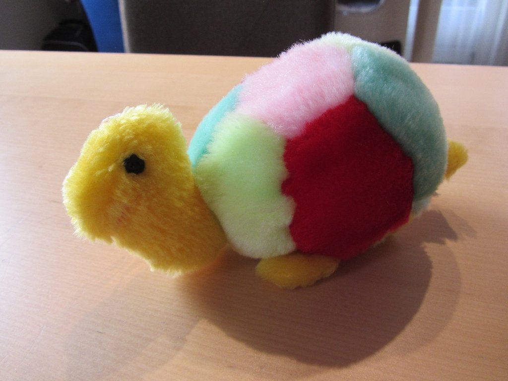 Schildpad knuffel pluche, turtle, zeeschildpad, Overige karakters, Overige typen, Ophalen of Verzenden, Zo goed als nieuw