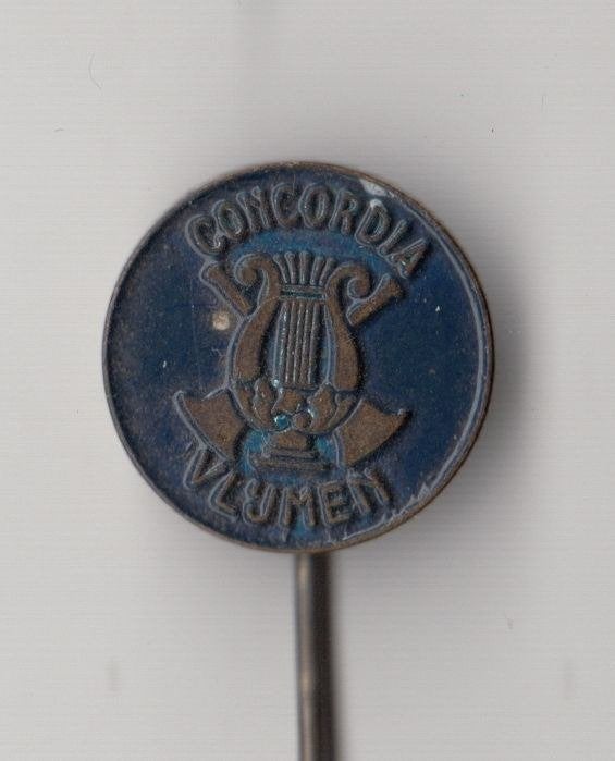 Vlijmen Concordia Harmonie Fanfare speldje, Gebruikt, Niet vindbaar, Niet vindbaar, Speldje of Pin
