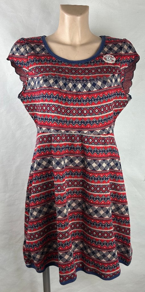 Gebreide jurk merk Blutsgeschwister /Blutsschwester maat XL, Maat 42/44 (L), Blutsgeschwester, Knielengte, Gedragen