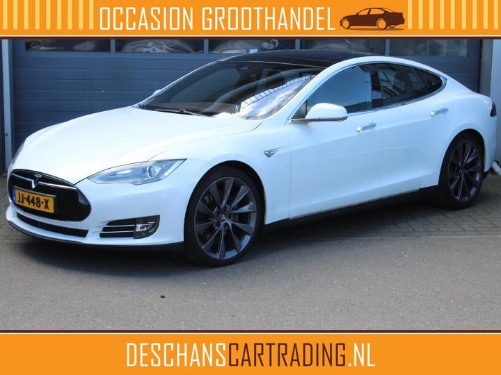 Tesla Model S 85D Performance 700pk Panoramadak, leder, 21 i, Gebruikt, Zwart, Model S, 2084 kg